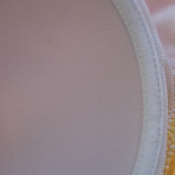 Tempt Me Bikini Halter Top Vibrant Yellow Twist Front Padded Retro Pinup Medium - Picture 10 of 10